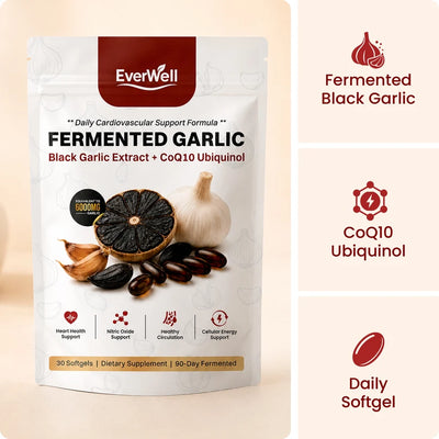 EverWell® Fermented Black Garlic Extract + CoQ10 Ubiquinol